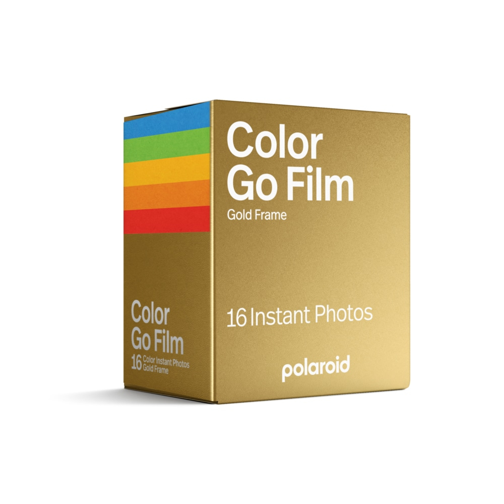 Polaroid Color instant film for GO - Gold frame Double Pack