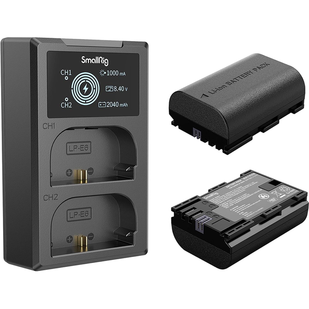 SmallRig 3821 LP-E6NH Camera Batterij en Oplaad Kit
