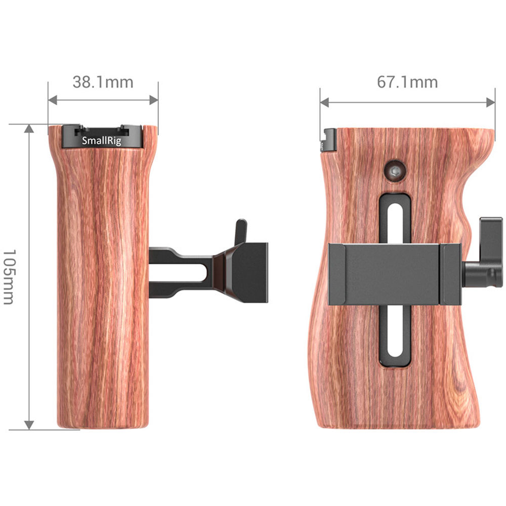 SmallRig 2399 Arca Compatible Wooden Side Handle