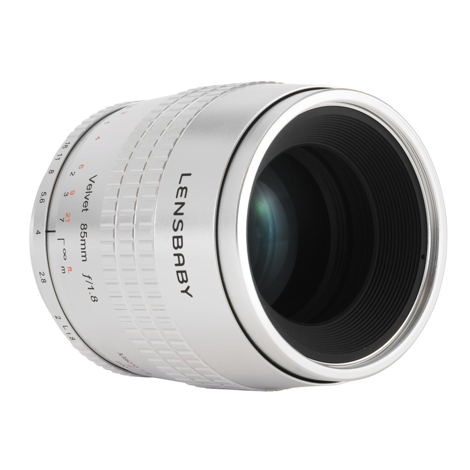 Lensbaby Velvet 85 silver Canon RF