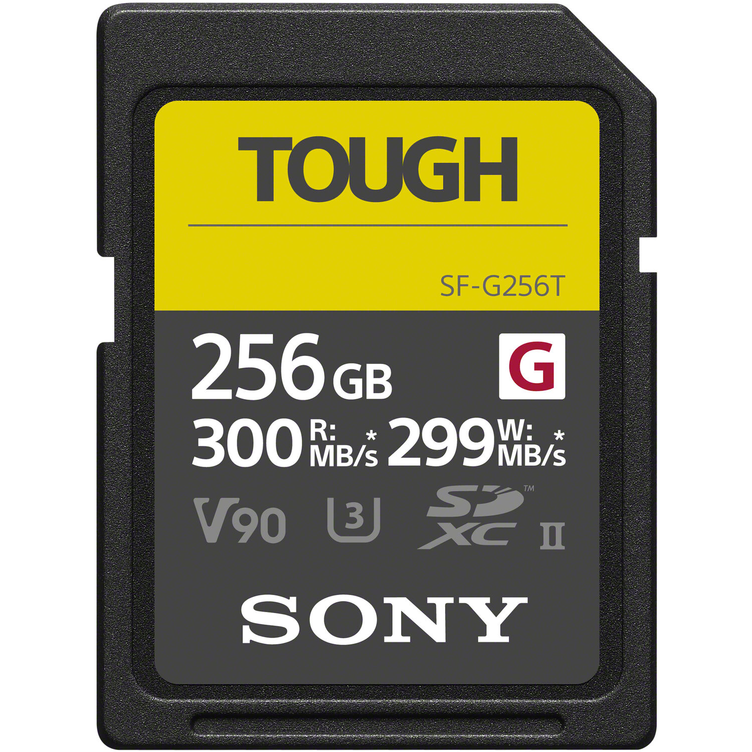Sony 256GB SD Pro Tough UHS-II V90 300MB/s geheugenkaart