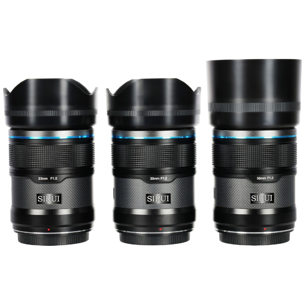 Sirui Sniper 23+33+56mm f/1.2 APS-C AF Lens Kit Z-Mount Zwart