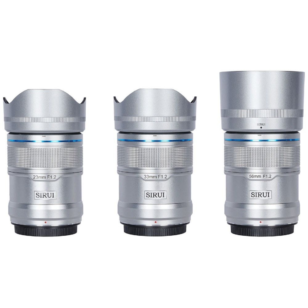 Sirui Sniper 23+33+56mm f/1.2 APS-C AF Lens Kit E-Mount Zilver