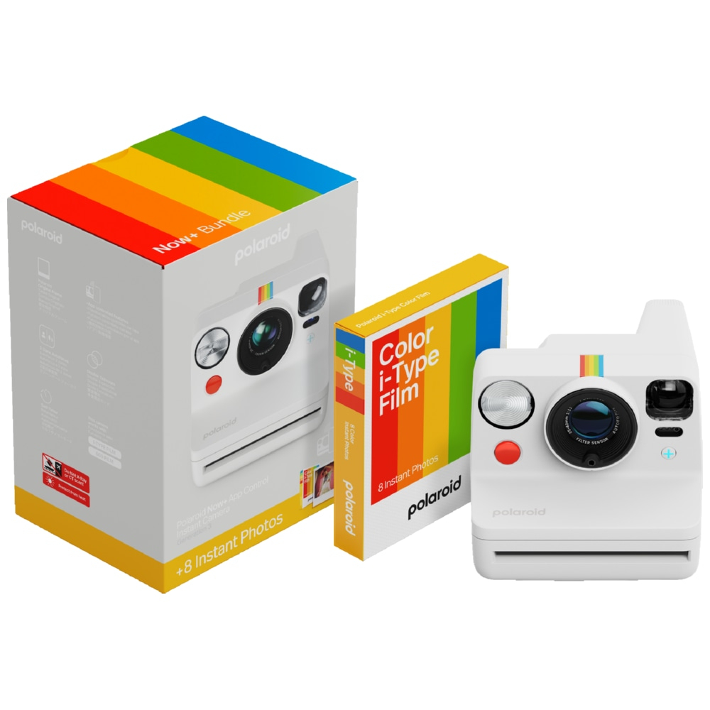 Polaroid Now+ Generation 3 White + Color Film Bundle (8 photos)