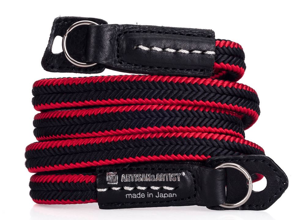 Artisan & Artist Acam 310 Silk Strap - Zwart/Rood