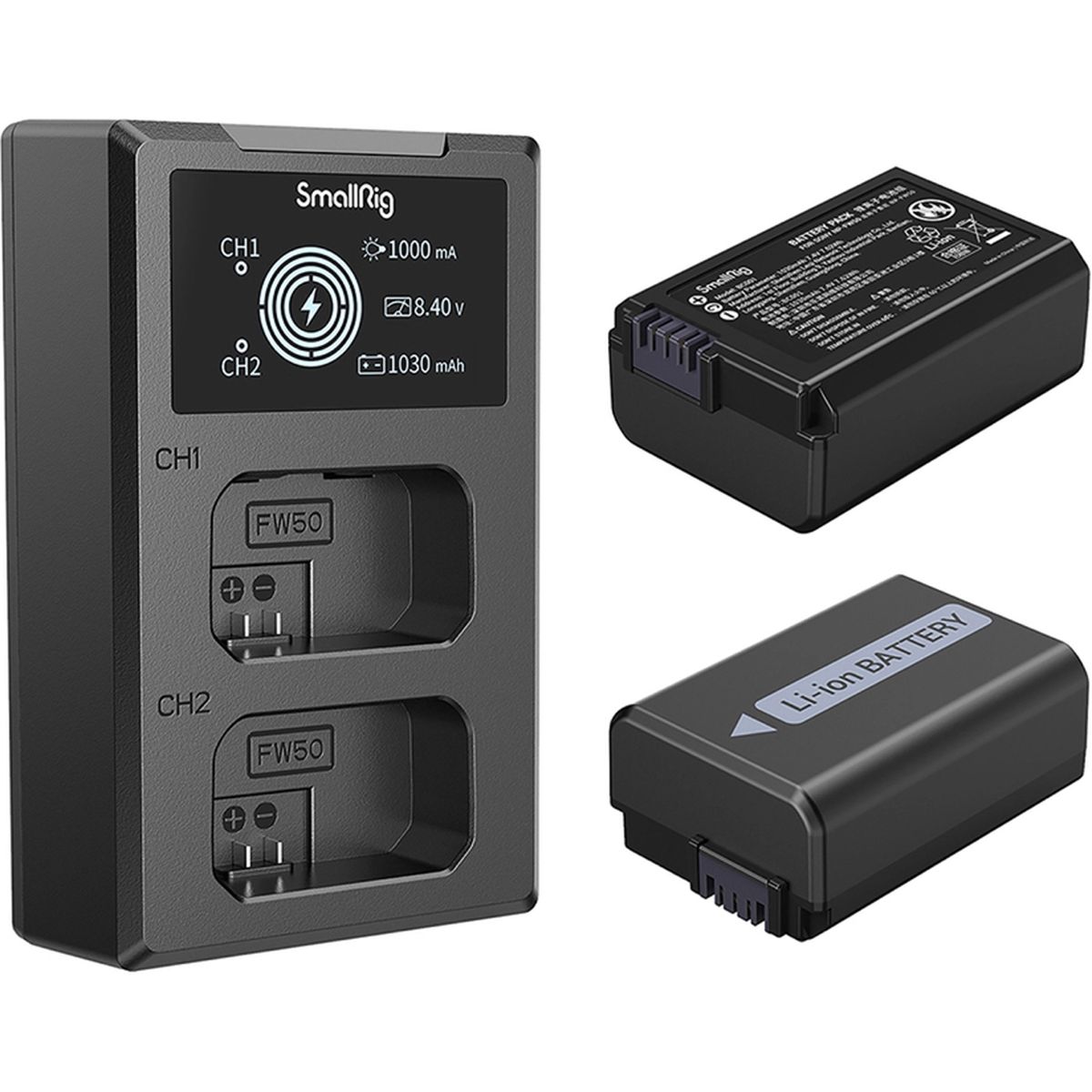 SmallRig 3818 NP-FW50 Camera Batterij en Oplaad Kit