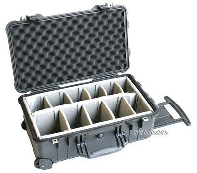 Peli Case 1514 Black Carry On 559X351X229Cm Dividers Interieur peli kopen in de aanbieding