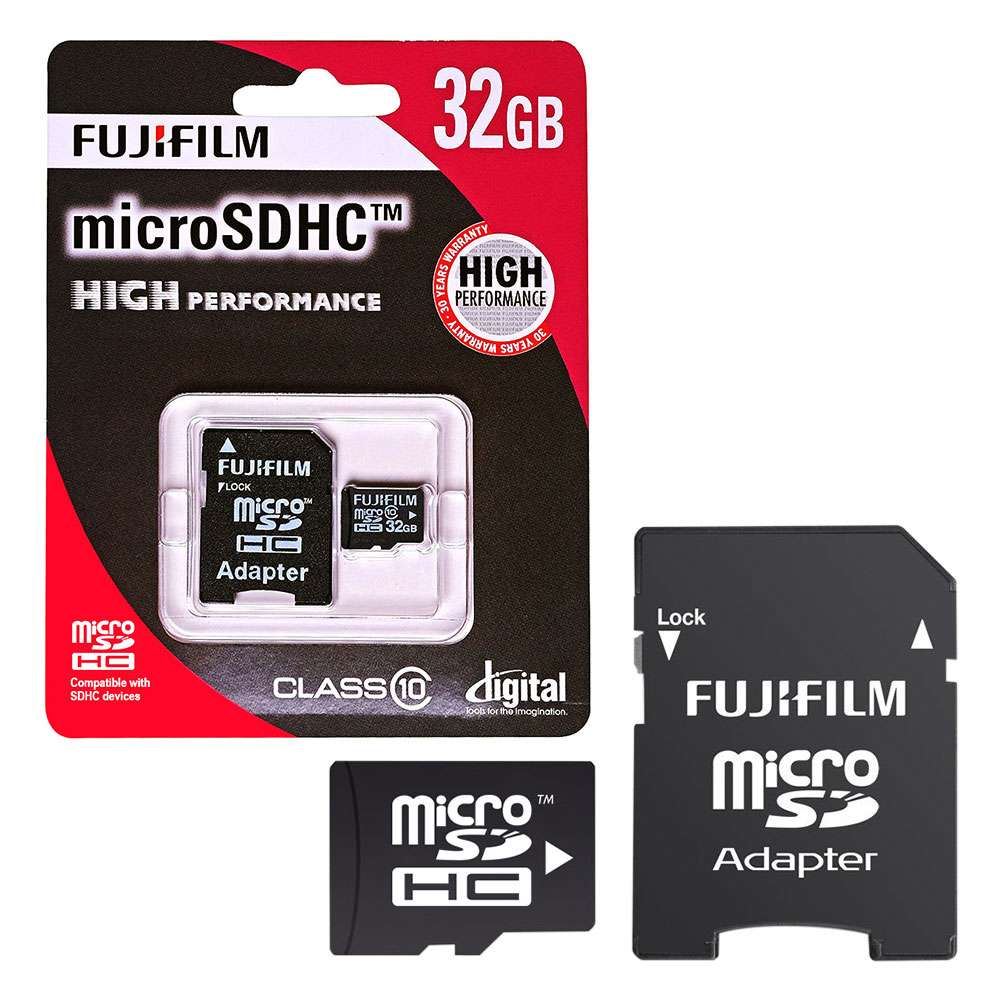 Fujifilm microSDHC 32GB High Perform. C10 w/ Adapt. W10MB/s