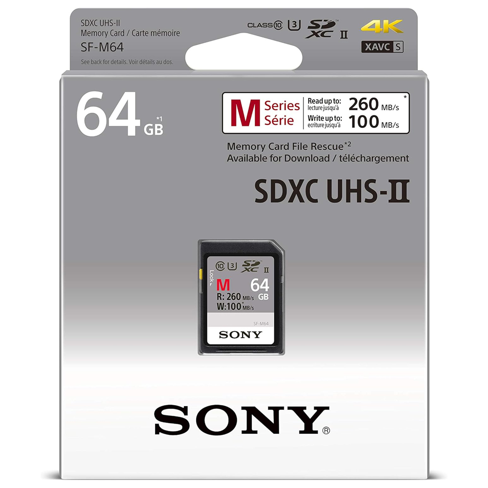 Sony Professional UHS-2 SDXC 64GB geheugenkaart