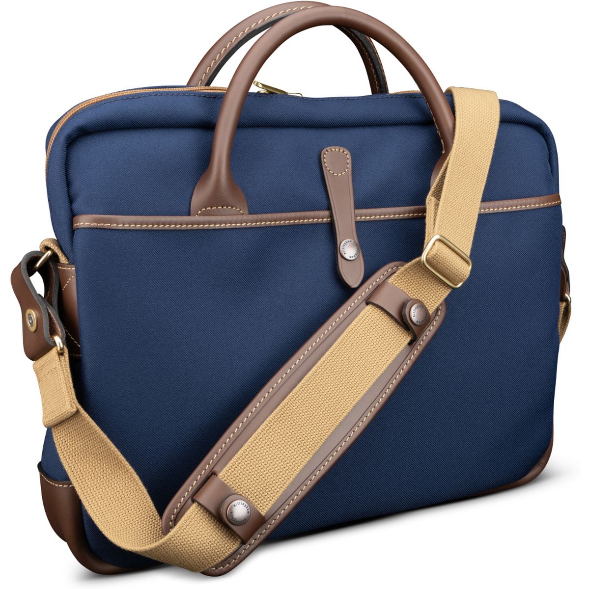 Billingham Thomas Brief case - Navy Fibrenyte / Chocolate
