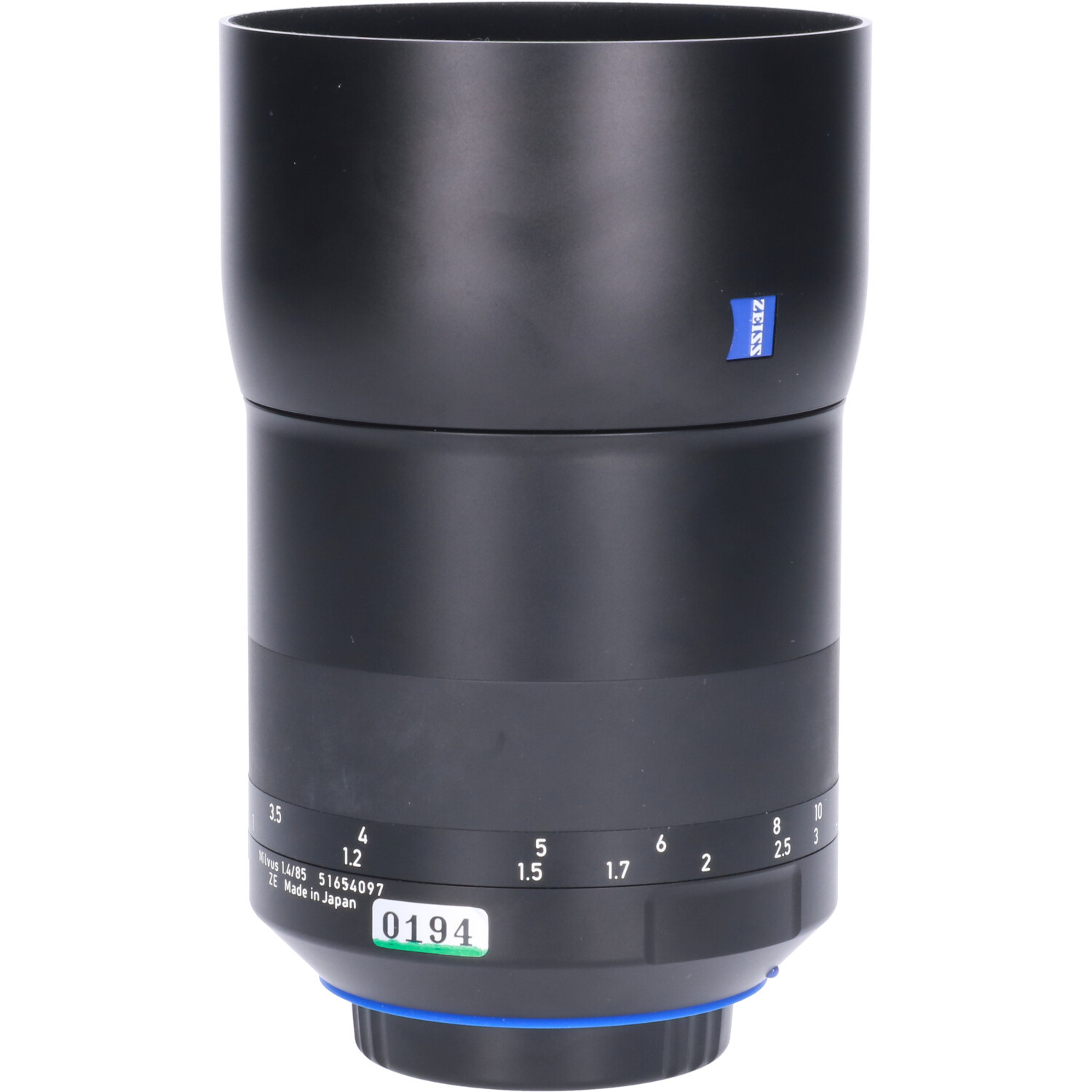 Zeiss Milvus 1.4/85 ZF.2 ニコンF マウント Tweedehands Carl Zeiss Milvus 85mm f/1.4 ZE Canon CM0194