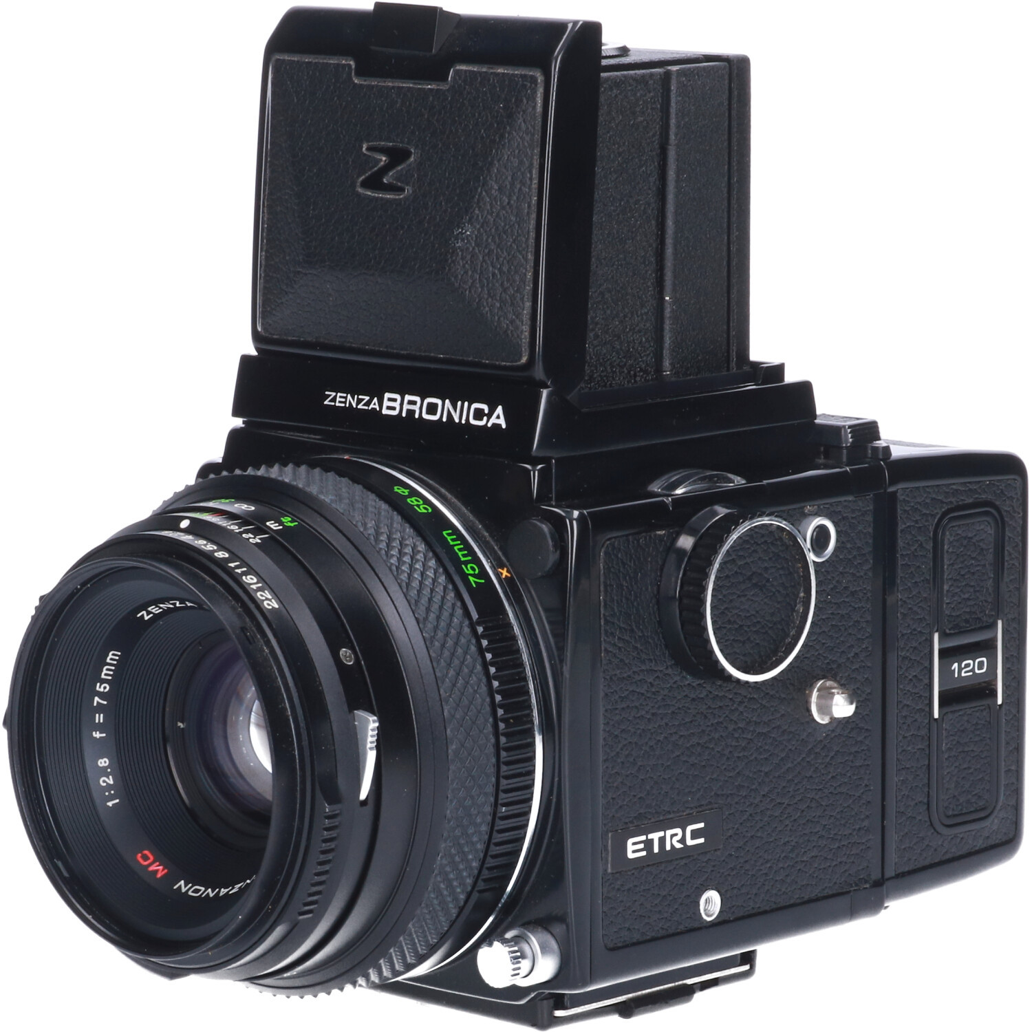 フィルムカメラ Zenza Bronica ETR + ZENZANON MC 75mm 2.8 楽天市場】ゼンザブロニカ Zenza Bronica ETR Si + ZENZANON-PE 75mm