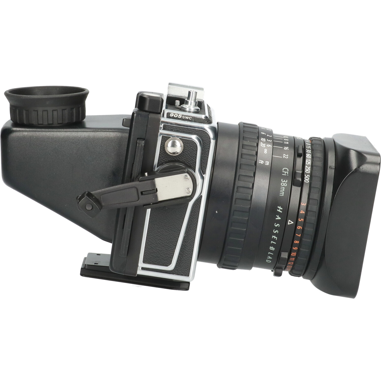 Tweedehands Hasselblad 905 SWC met 38mm CFI en Reflex CM2608