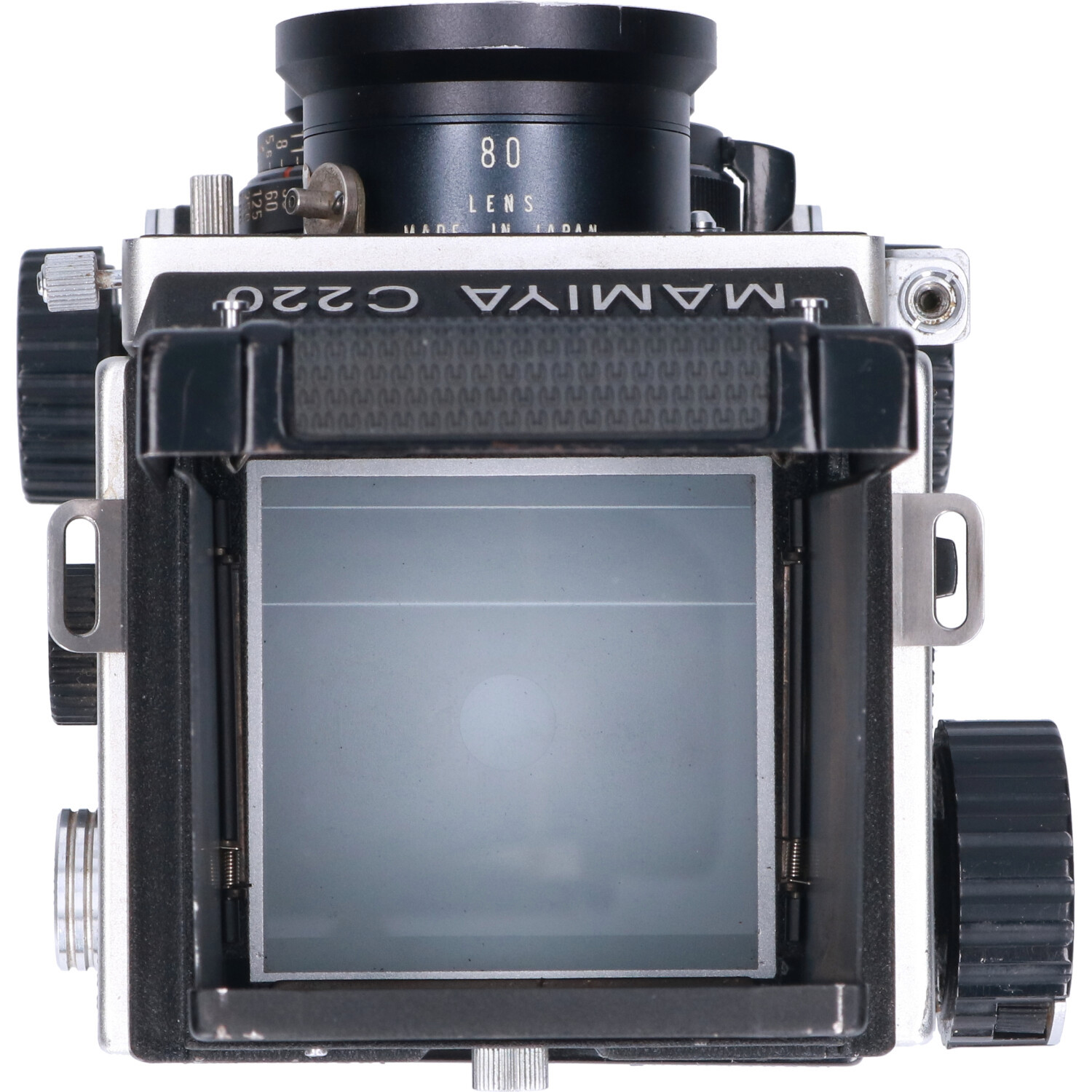Tweedehands Mamiya C220 + Sekor 80mm f/2.8 Blue dot CM3182