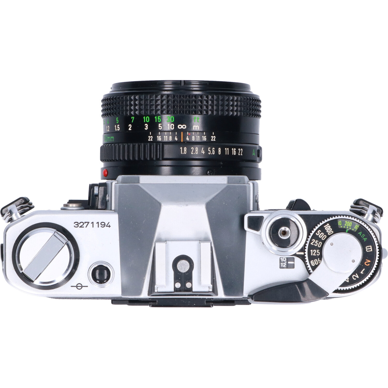 キャノン　Canon AE-1 + New FD 50mm F2 Tweedehands Canon AE-1 + Canon New FD 50mm f/1.8 CM3199