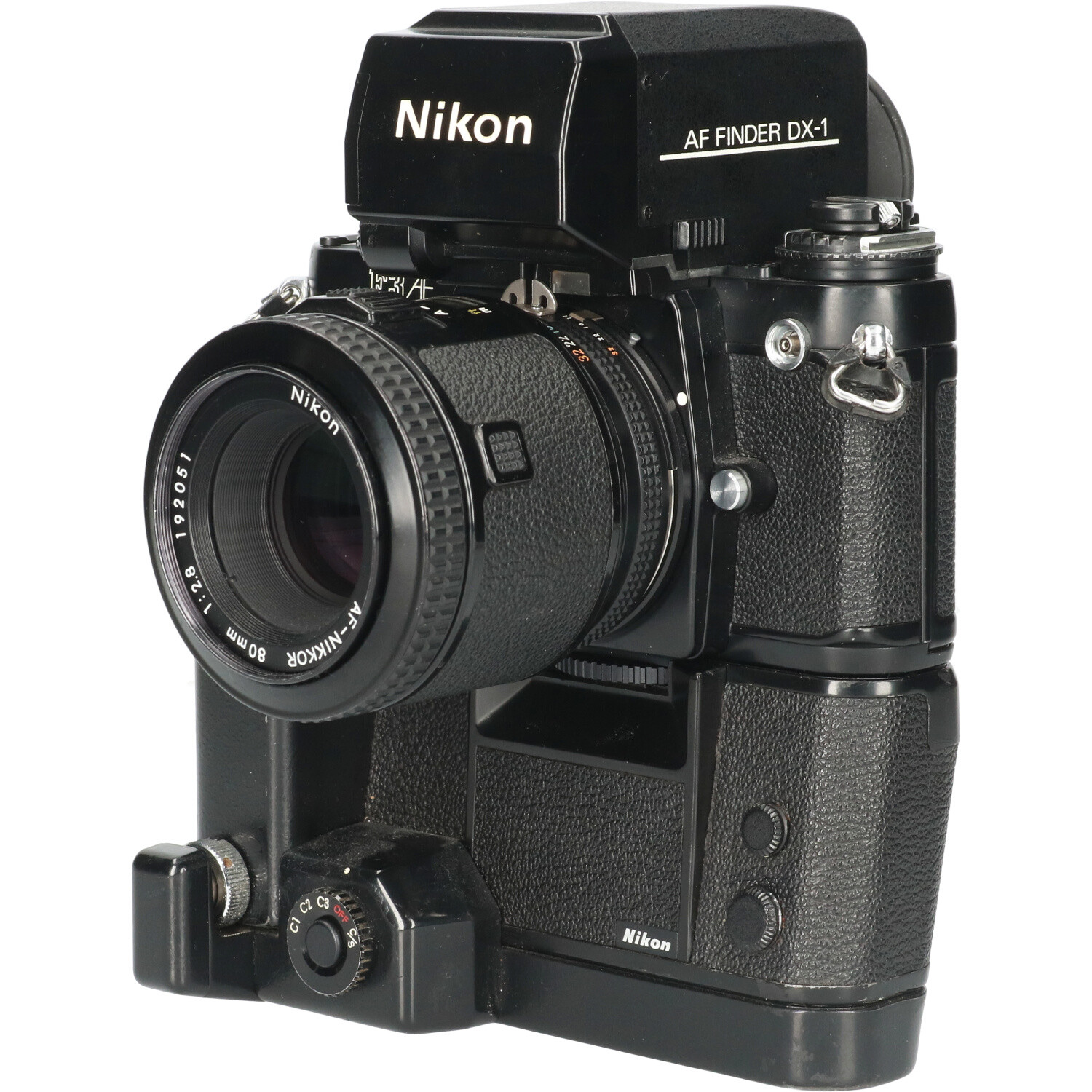 Tweedehands Nikon F3AF met DX-1 en 80mm f/2.8 CM3795
