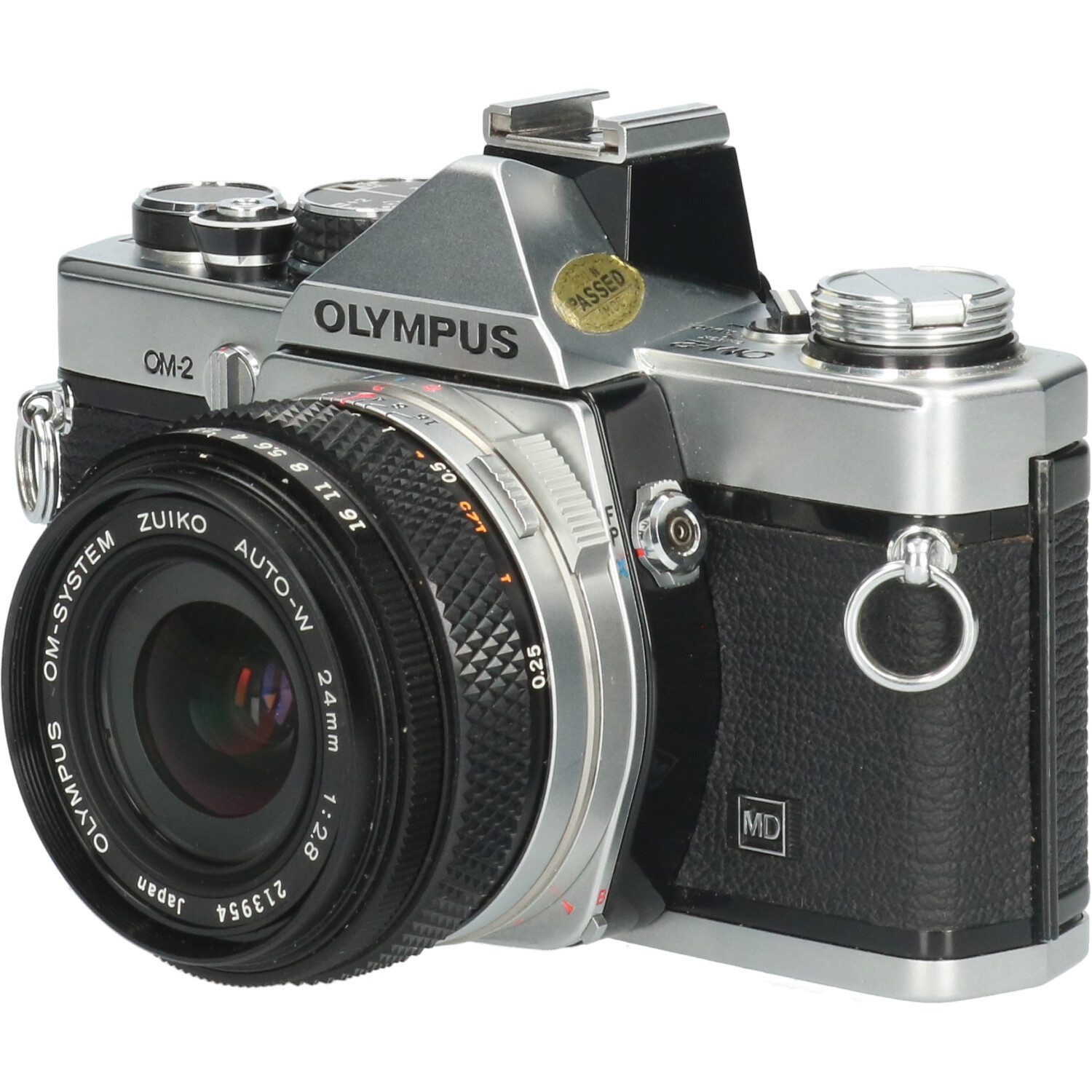Tweedehands Olympus OM-2 MD met Zuiko AUTO-W 24mm f/2.8 CM5244
