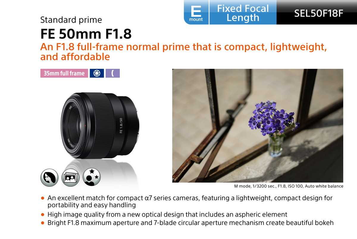 Sony FE 50mm