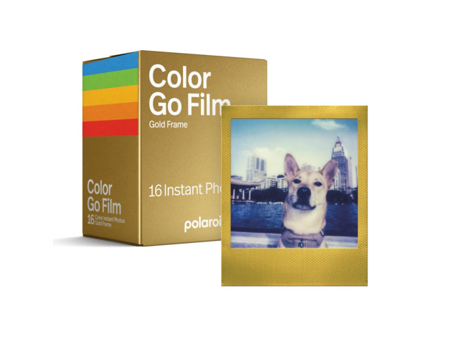 Polaroid Color instant film for GO - Gold frame Double Pack