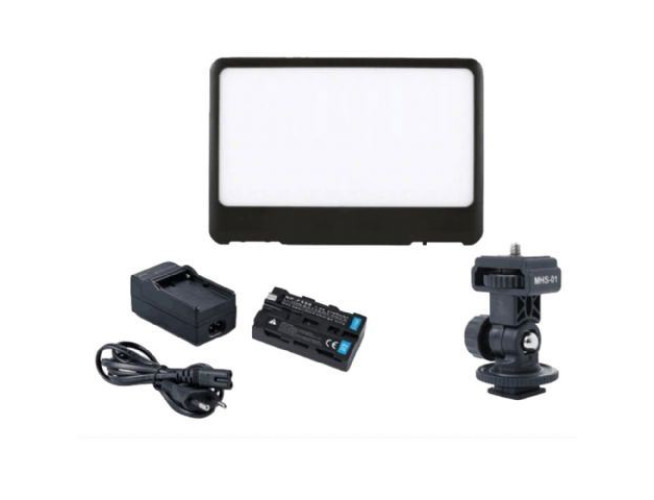 Falcon Eyes Soft LED Lamp Set Dimbaar DV-80SL-K2 incl. Accu