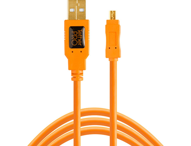 TetherTools TetherPro USB 2.0 To Mini-B 8-PIN 30cm HV Orange