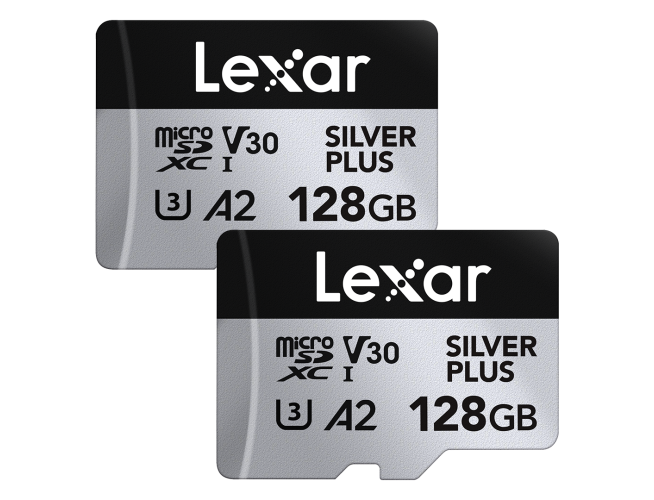 Lexar MicroSDXC Silver Plus UHS-1 128GB V30 2-pack