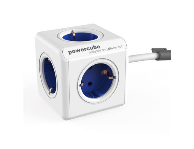 Allocacoc PowerCube Extended Blauw 1,5 Meter (FR)