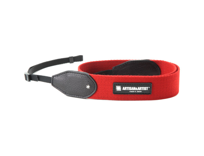 Artisan & Artist ACAM 112A Acrylic Camera Strap Red