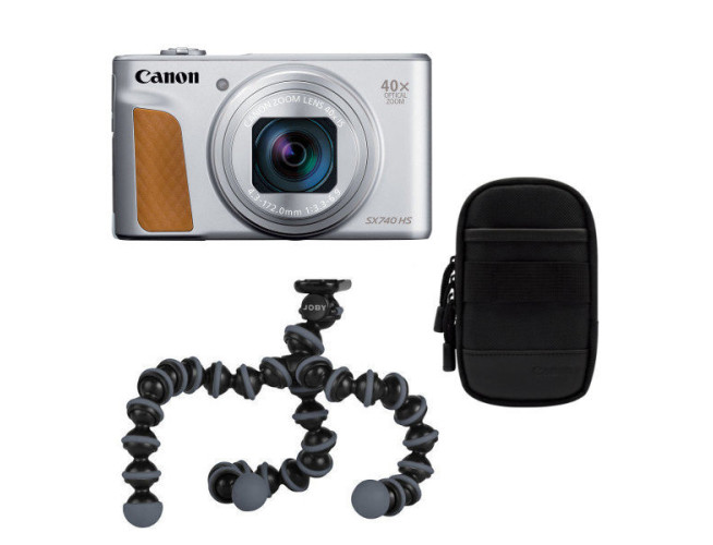 Canon Powershot SX740 HS Lite Edition Silver Travel kit