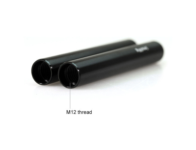 SmallRig 1049 Aluminum Alloy Pair of 15mm Rods (M12 4inch)
