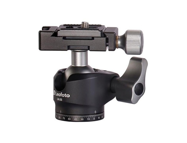 Leofoto LH-25 Statiefkop met PU-25 snelkoppelingsplaat