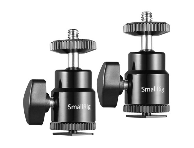 SmallRig 2059 1/4 Cam. Hot shoe Mount w/ Add. 1/4 Screw 2pcs