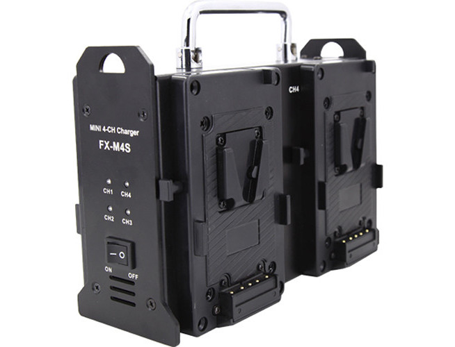 FXLion MINI 4-ch V-lock charger 16.8V/2A4