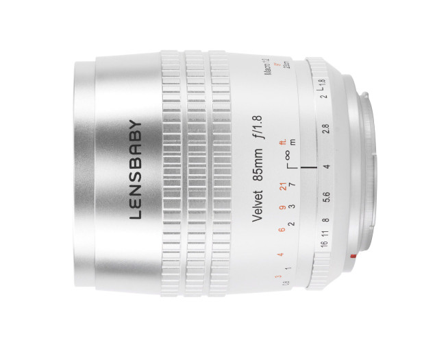 Lensbaby Velvet 85 silver Canon EF