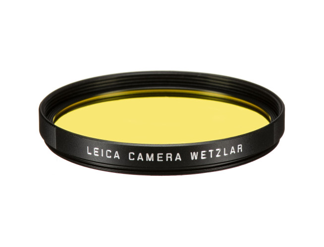 Leica 13073 Filter Yellow E49 zwart