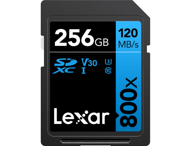 Lexar SDXC Blue Series UHS-I 800X 256GB