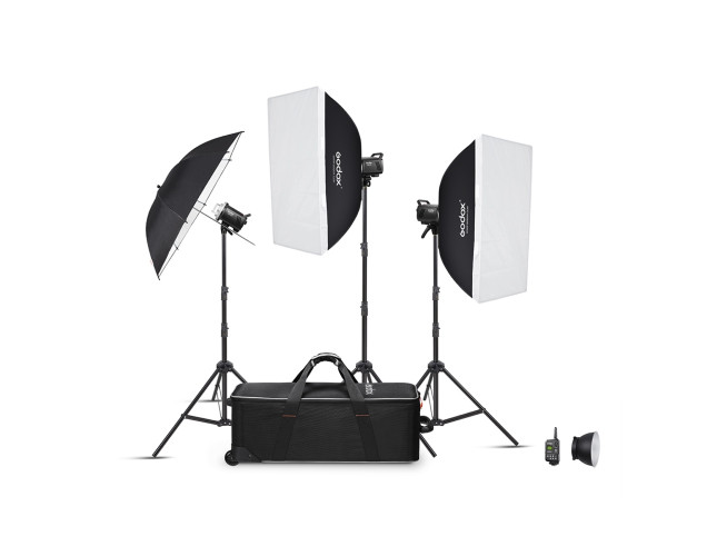Godox MS300V-D Trio Studio Flash Kit