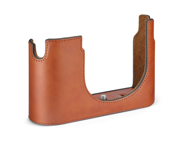 Leica Leren Half-Case Q3 - Cognac