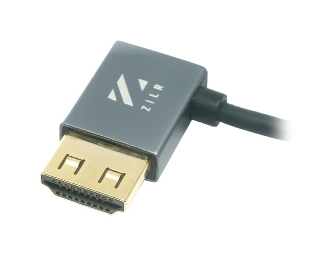 ZILR 4K60p Right Angle Hyper Thin High Speed Cable 50cm