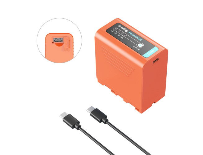 SmallRig 4972 NP F970 USB-C Rechargeable Camera Battery
