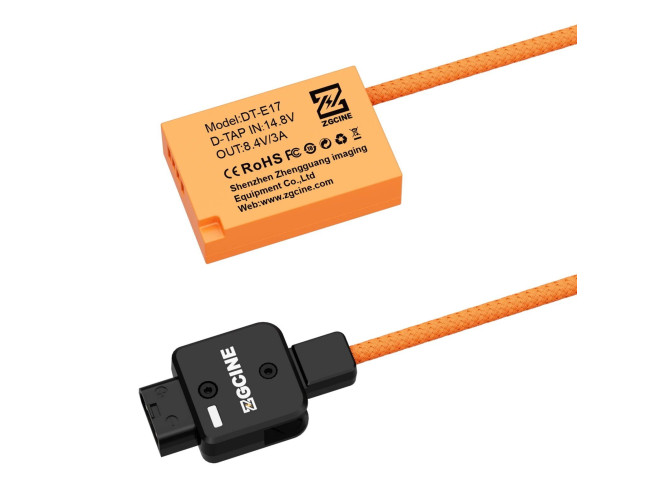 ZGCINE D-Tap To LP-E17 Dummy Battery Cable