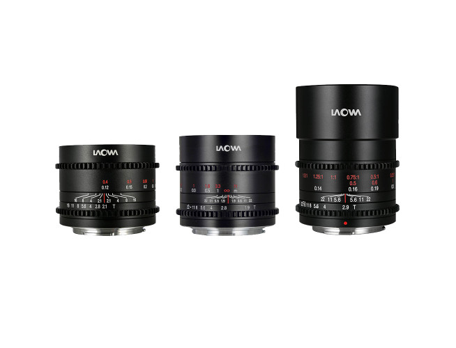 Laowa MFT Cine Prime 3-Lens Bundel (10mm / 17mm / 50mm)