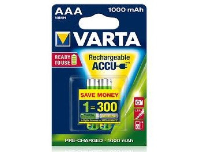 Varta Oplaadbare AAA Batterij 2 Stuks