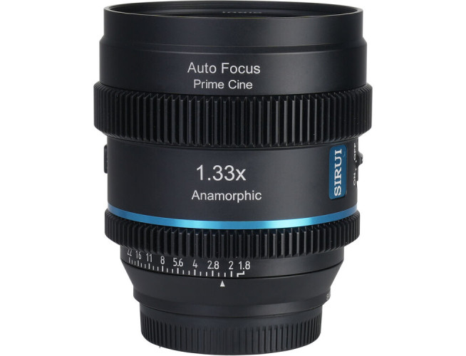 Sirui 20mm T1.8 1.33X S35 AF Anamorphic Blue flares Sony E-mount