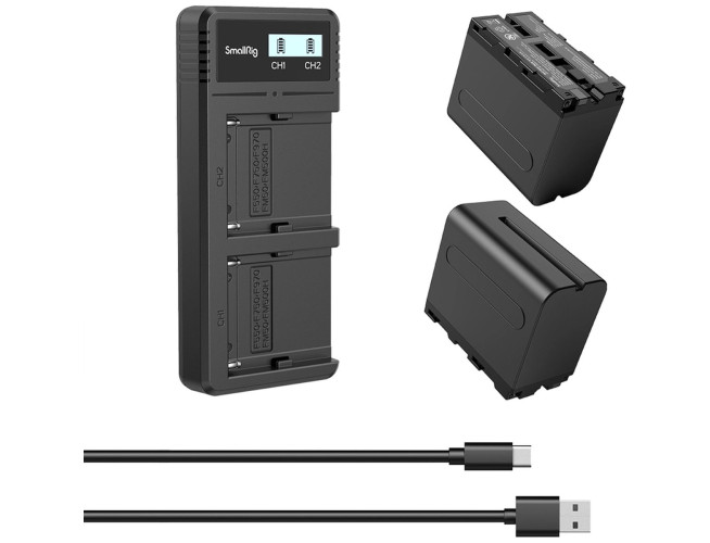 SmallRig 3823 NP-F970 Batterij en Oplaad kit