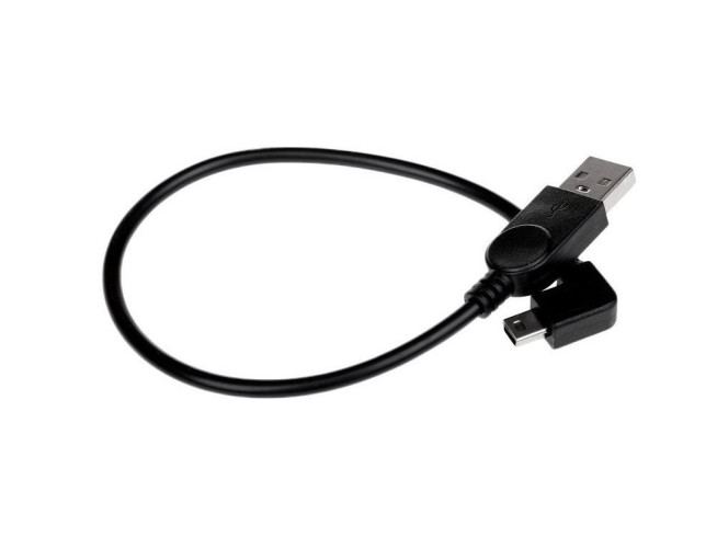 Caruba USB 2.0 - A Male naar Mini Male - Haaks