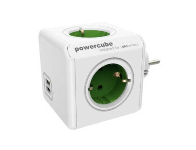 Allocacoc PowerCube Original USB Groen