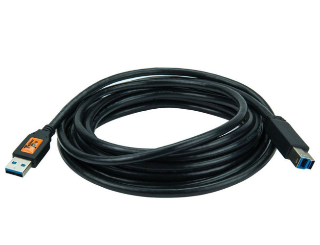 Tether Tools TetherPro USB 3.0 - Male A to B (4,6m zwart)