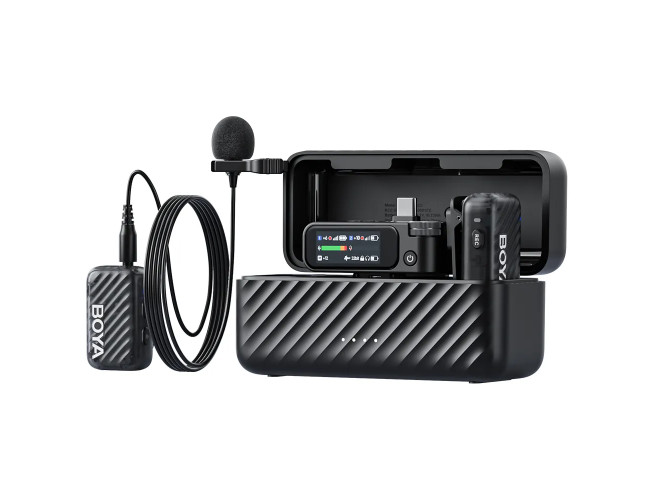 Boya Boyamic 2-01 Professional-Grade Microphone Includes 2 Lavalier mic