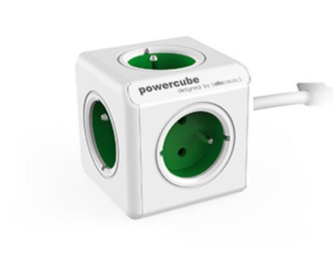 Allocacoc PowerCube Extended Groen 1,5 Meter (FR)
